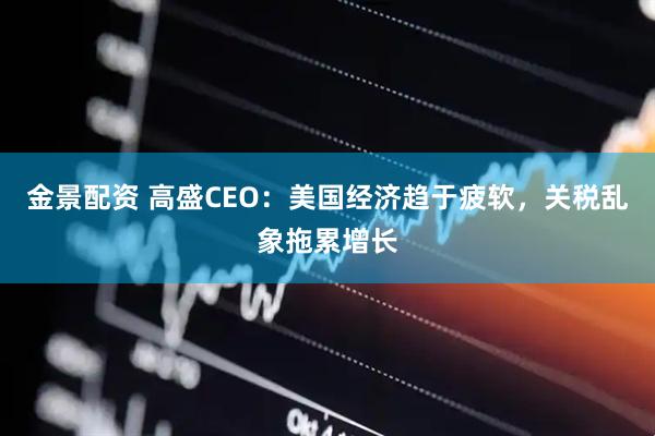 金景配资 高盛CEO：美国经济趋于疲软，关税乱象拖累增长