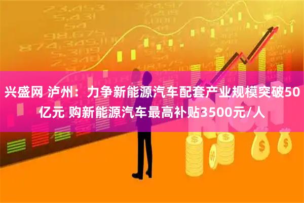 兴盛网 泸州：力争新能源汽车配套产业规模突破50亿元 购新能源汽车最高补贴3500元/人